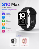 S10 Max Smart Watch with Bluetooth Calling | 2.02” HD Display | 100+ Sports Modes | IP67 Waterproof | Long Battery Life Copy - Image 2