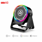 A3 Mobile Phone Sensor Speaker Stand | Bluetooth 5.3 RGB LED Foldable Phone Holder - Image 2