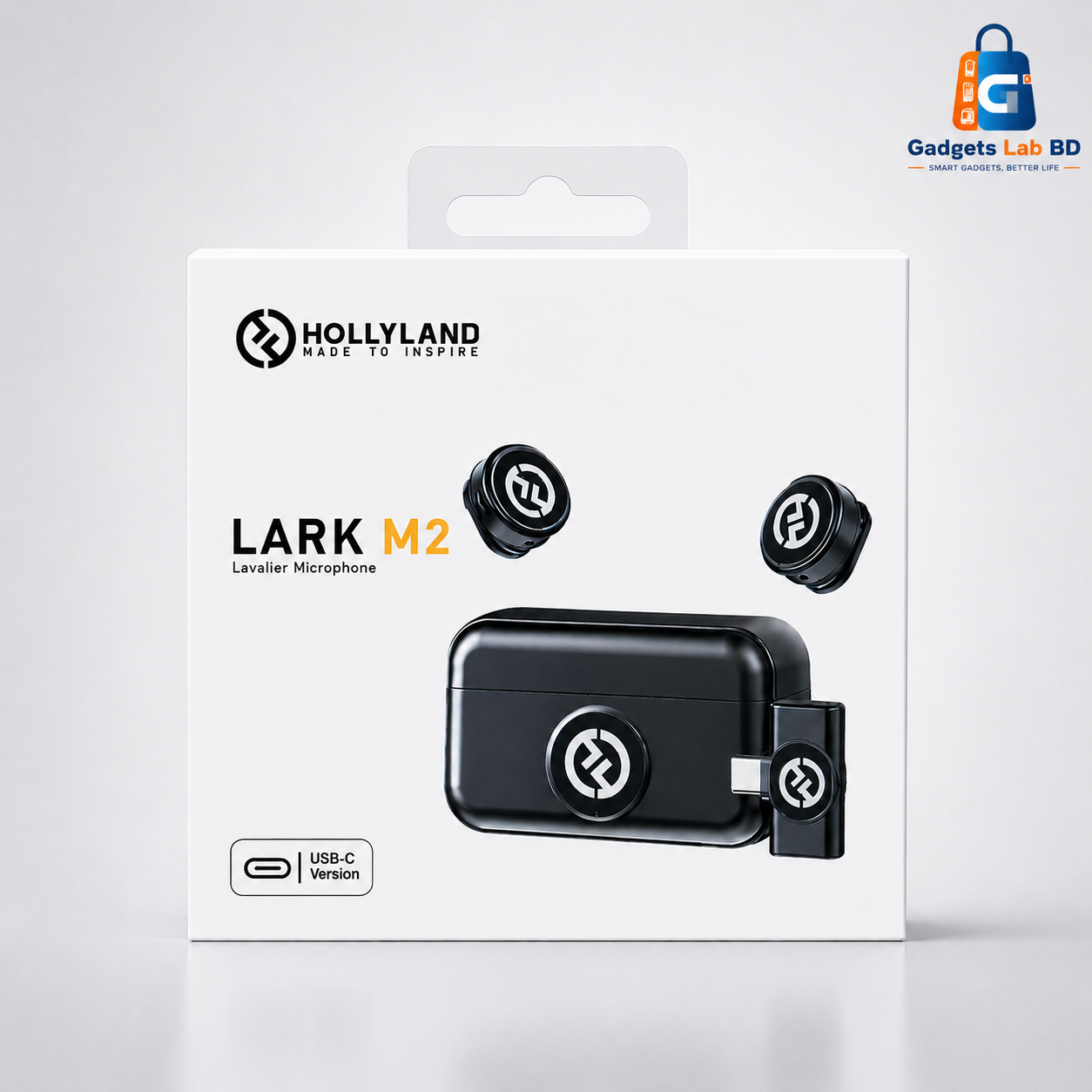 16910.png Hollyland LARK M2 Wireless 2.4 GHz Lavalier Microphone - Image 1