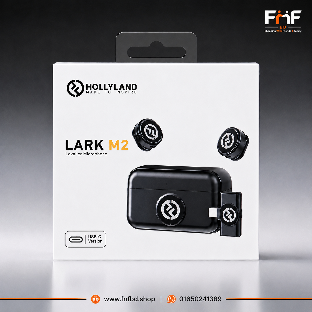 2026/07/17102.png Hollyland LARK M2 Wireless 2.4 GHz Lavalier Microphone Inspired Version - Image 1